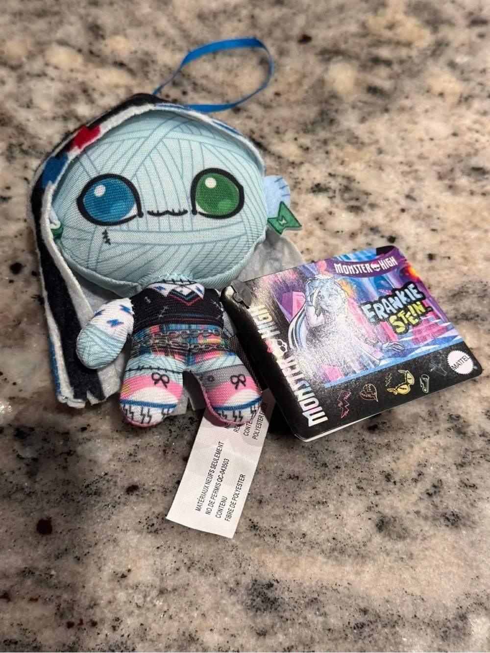 Monster High Frankie Stein Mini Plush Blue Green Black White
